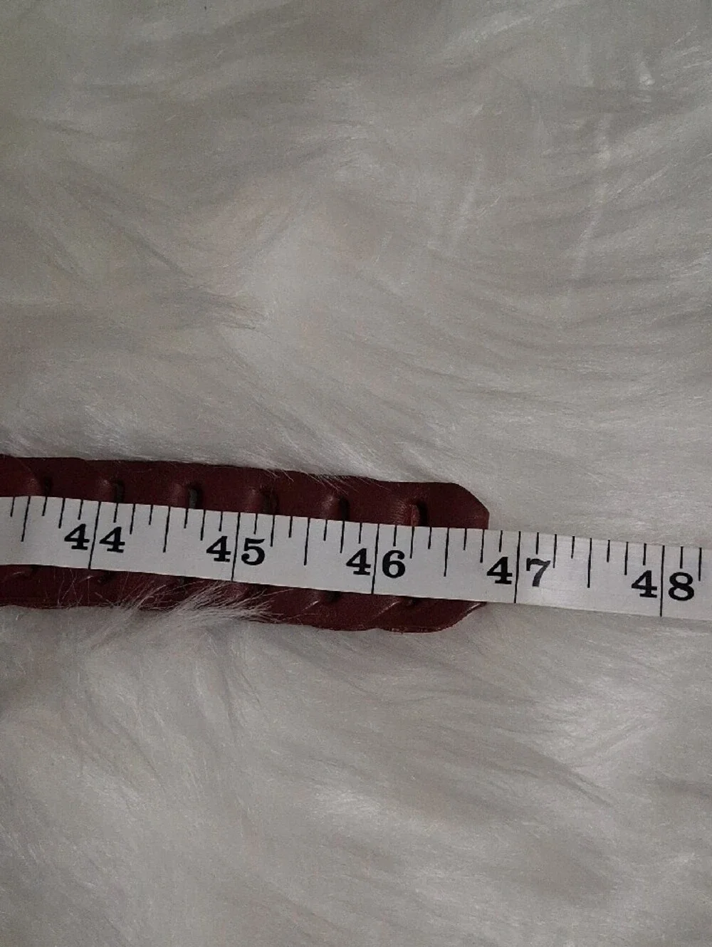 NWT J. Jill Braided Leather Belt-Oxblood-Large